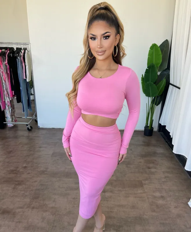 Lucero 2 Piece Set(Pink) sold by OOTDFash