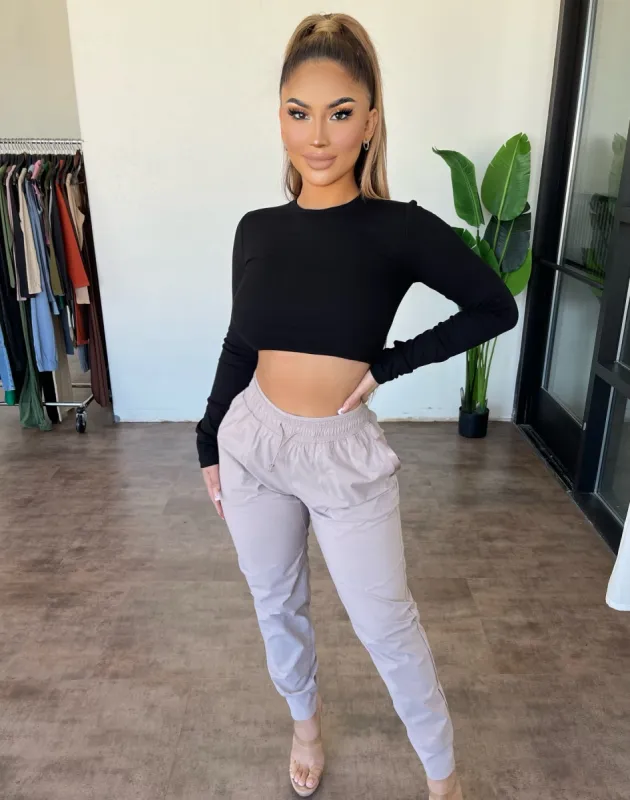 Vicky Cargo Joggers(Mauve) made by Mono B