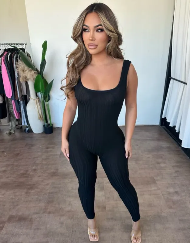 Hailey Jumpsuit (Black) sold by OOTDFash