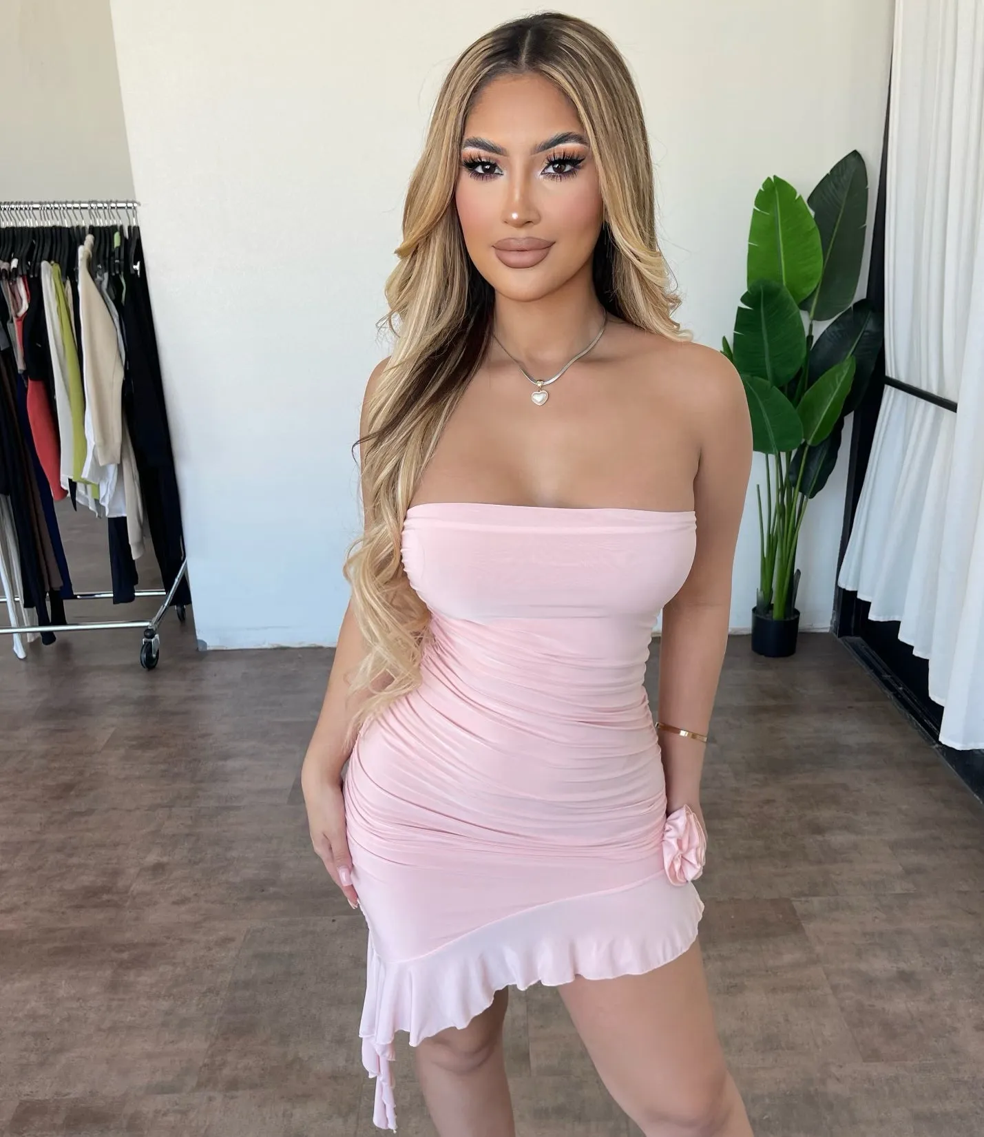 Marlene Dress(Blush) sold by OOTDFash