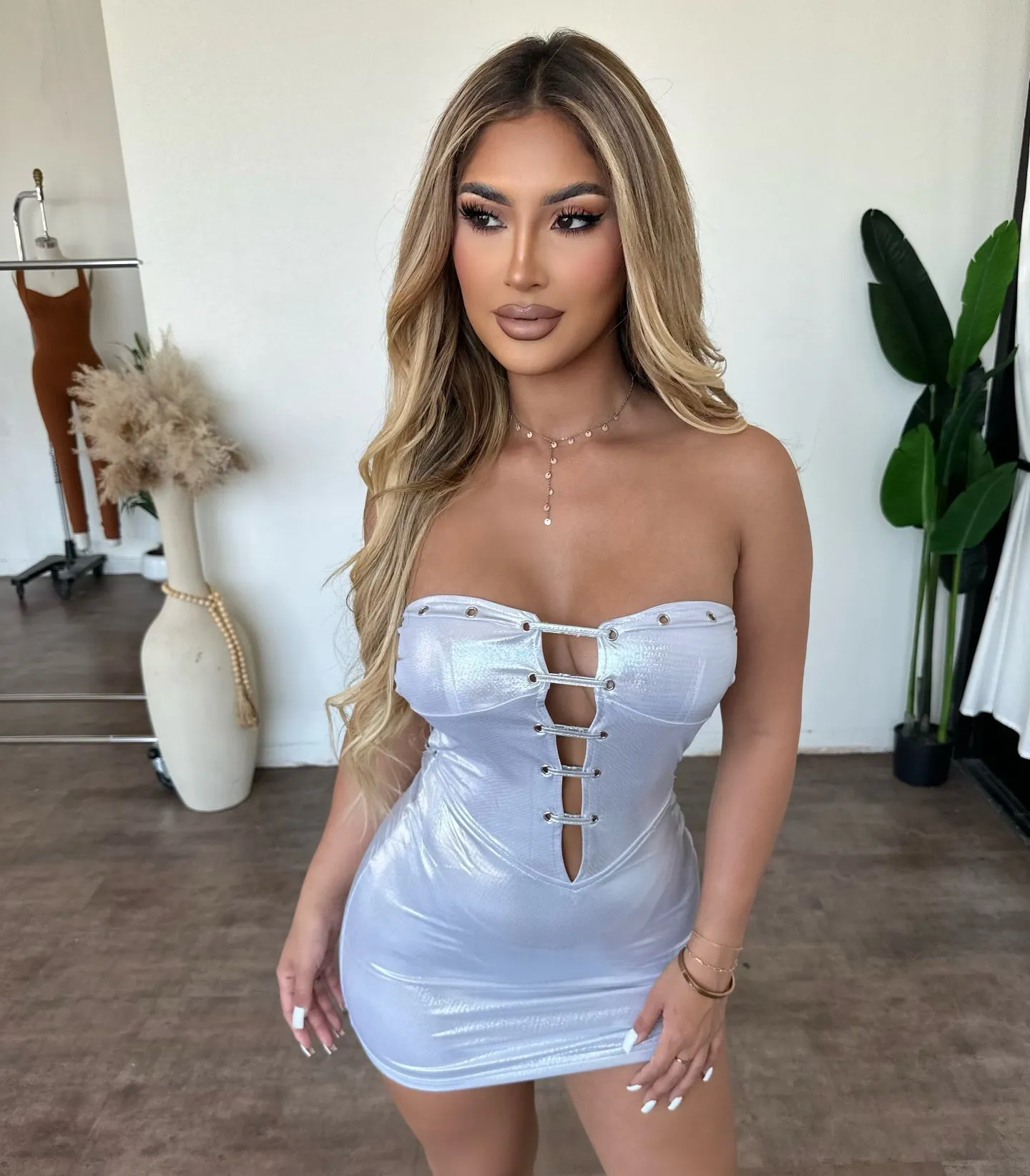 Elsie Dress(Silver) sold by OOTDFash