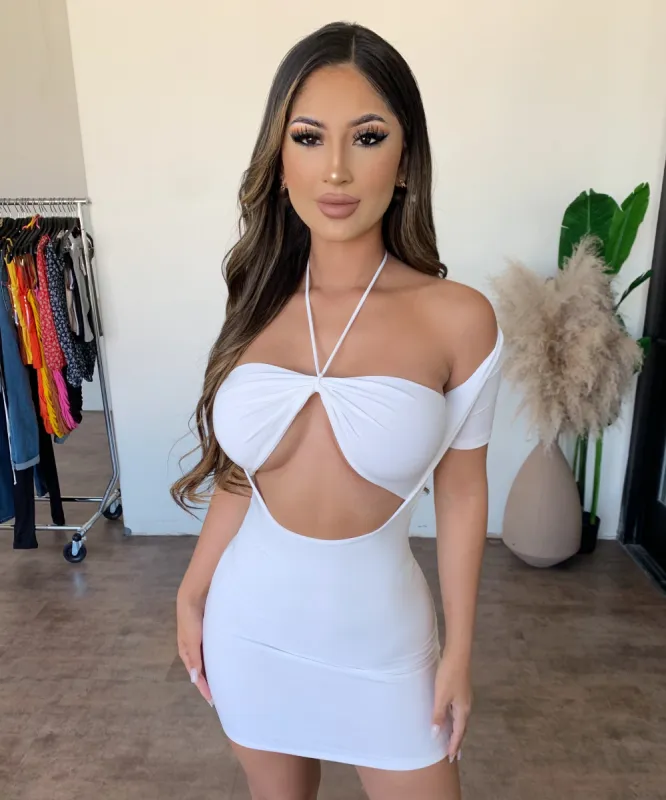 Kassey Halter Dress(White) sold by OOTDFash