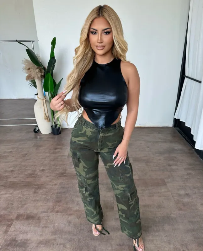Sandy Cargo Pants (Camouflage) sold by OOTDFash