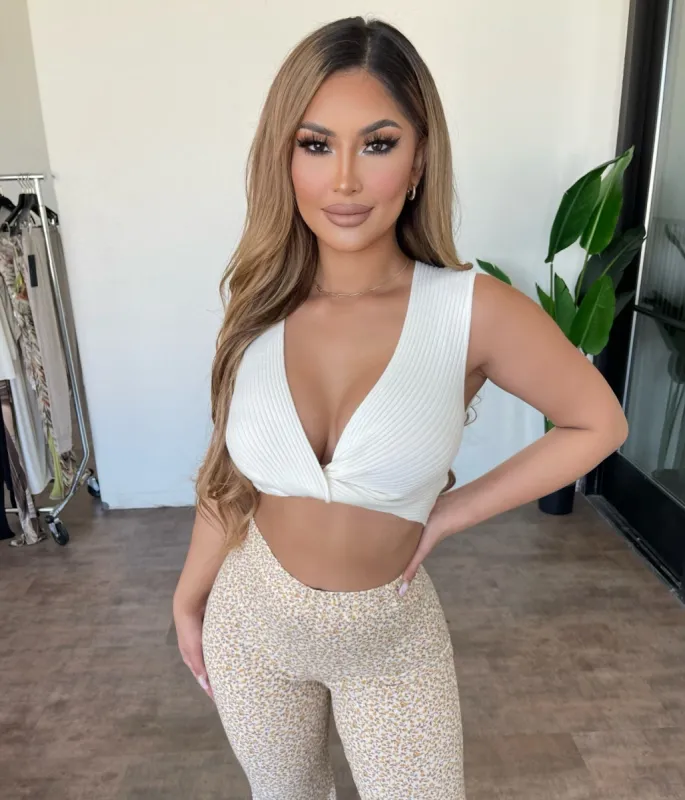 Mabel Cropped Top(Off White) sold by OOTDFash