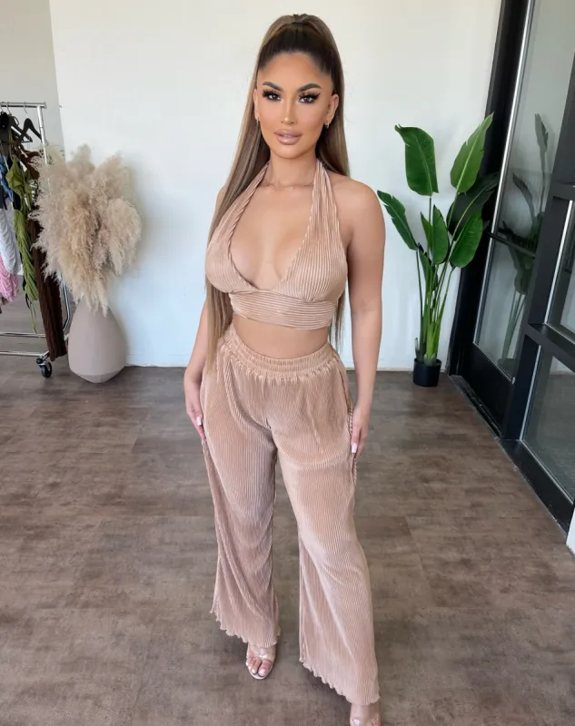 Monica Pants Set (Mocha) sold by OOTDFash