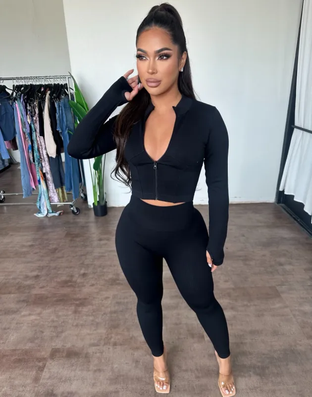 Tina Set (Black) sold by OOTDFash