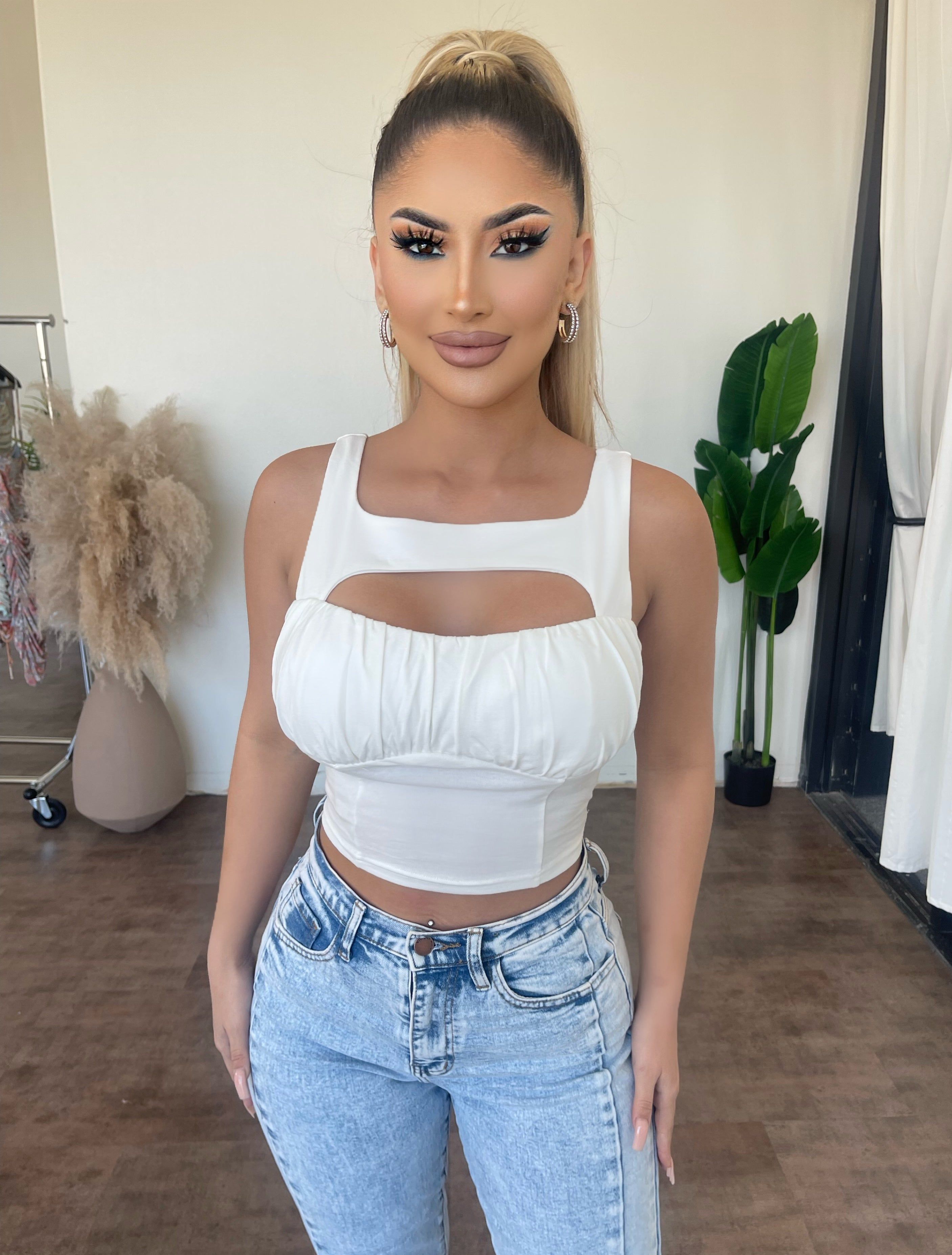 Camilla Tank Top(Ivory) Final Sale sold by OOTDFash