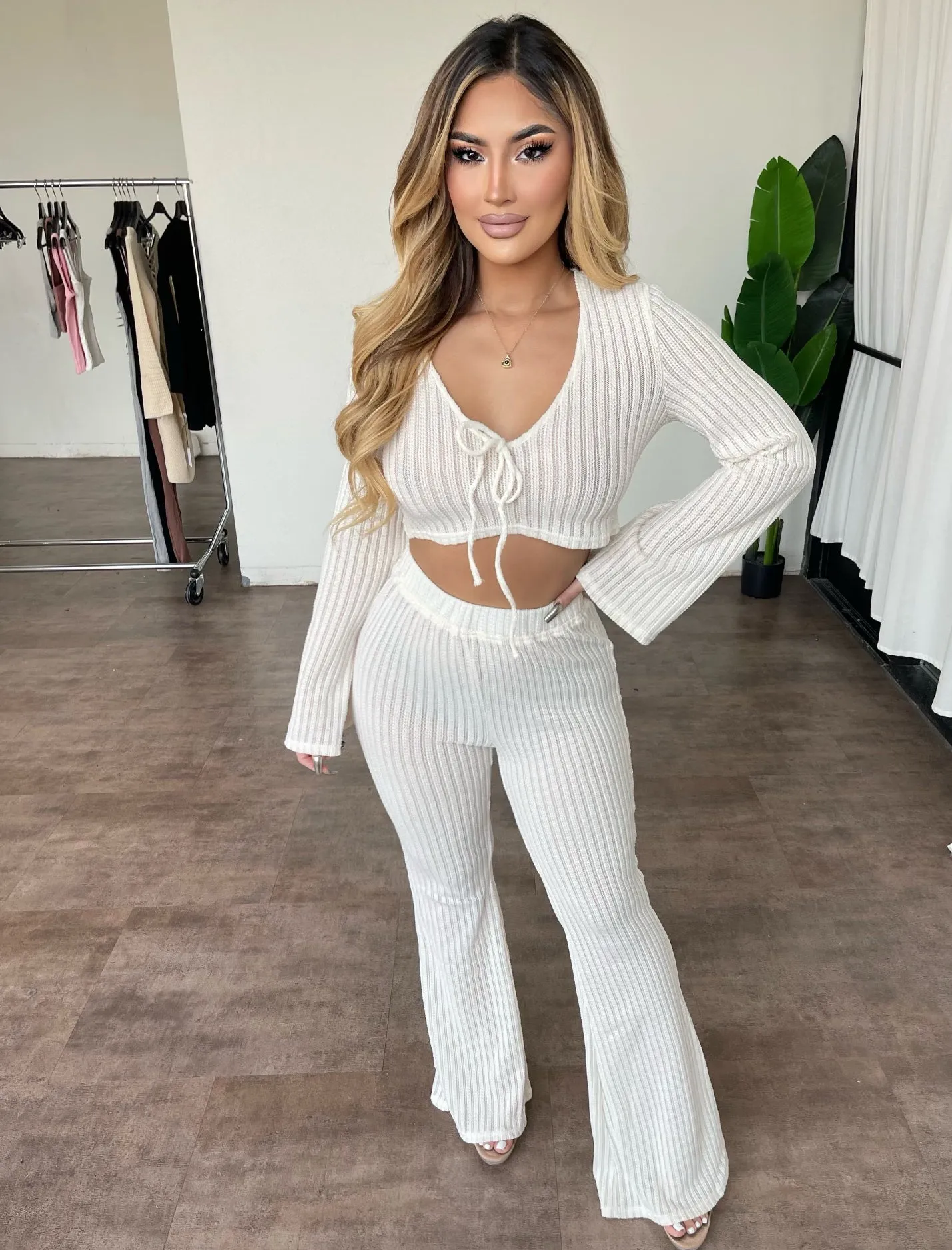 Karen 2 Piece Set(Ivory) sold by OOTDFash