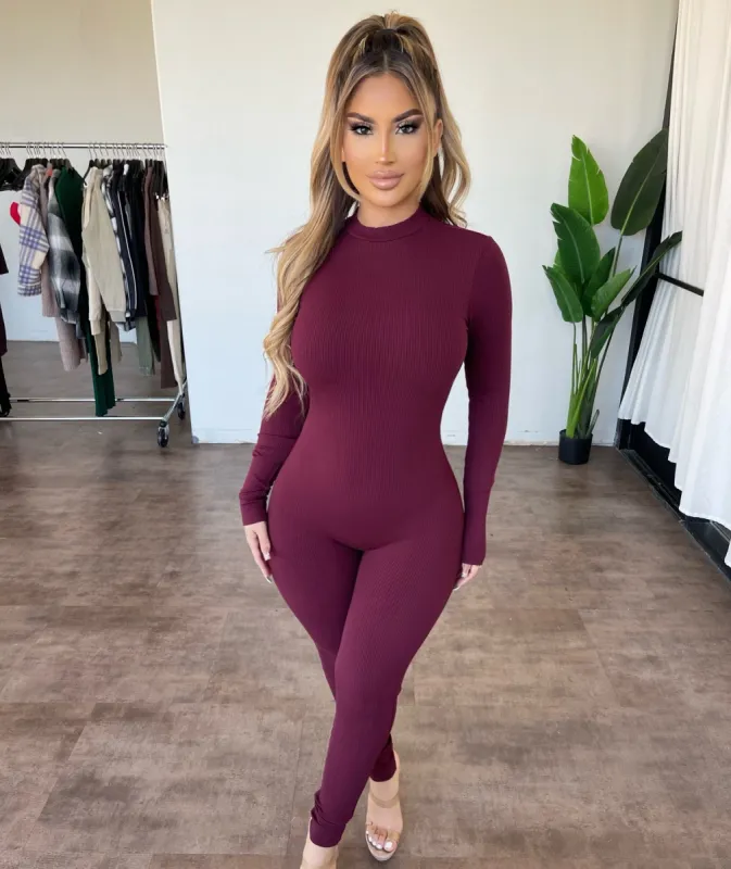 Tammie Jumpsuit(Wine) sold by OOTDFash