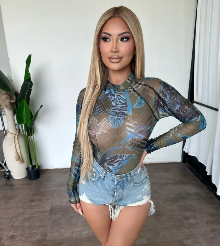 Mirabelle Top (Multi Color Print) sold by OOTDFash