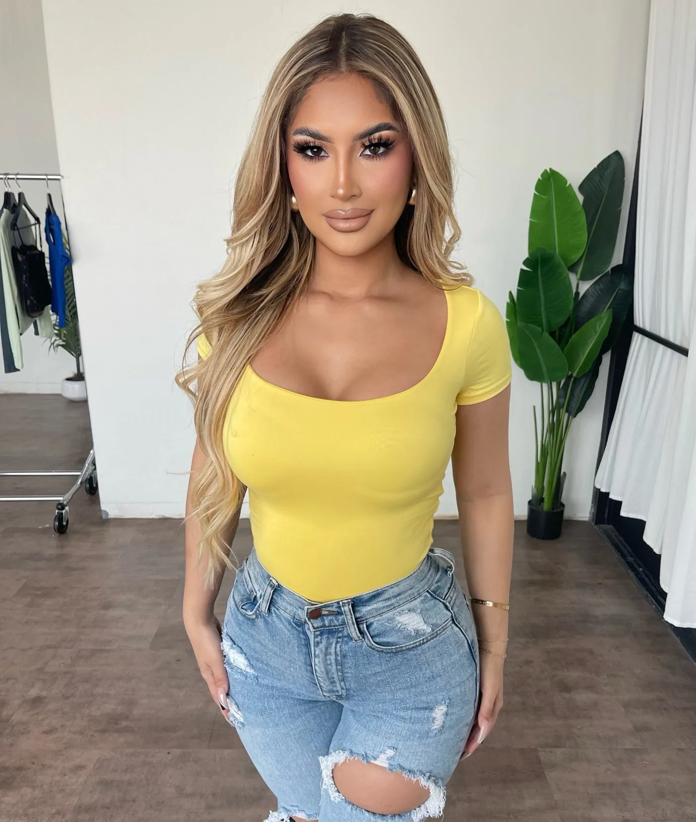 Reena Top(Yellow) sold by OOTDFash