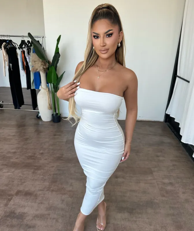 Cindy Dress (Ivory) sold by OOTDFash