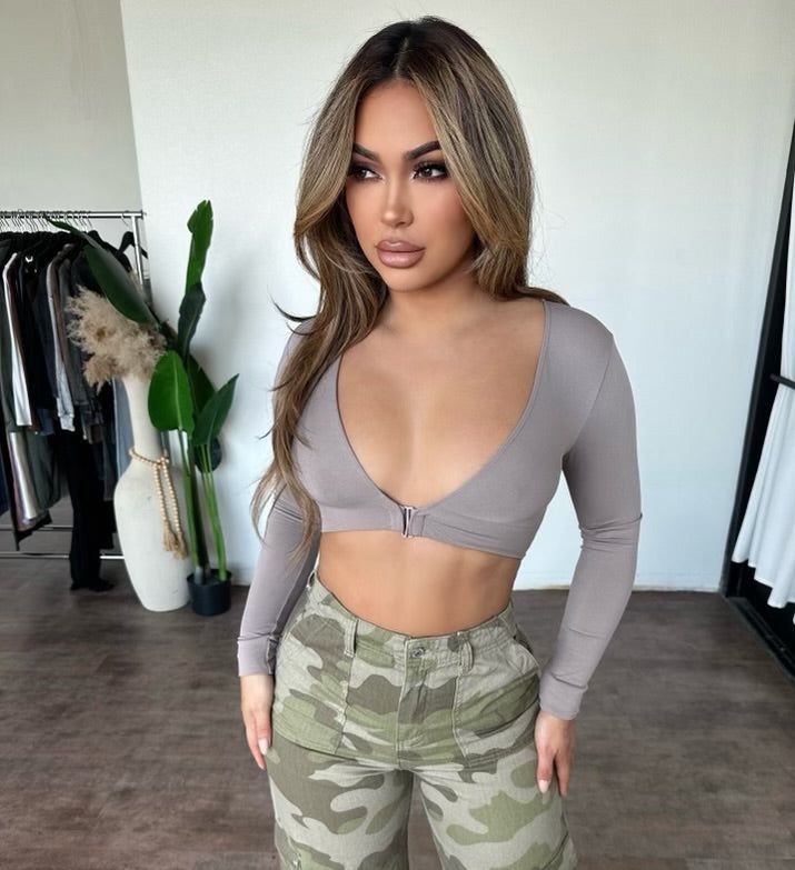 Samira Top (Ash) sold by OOTDFash