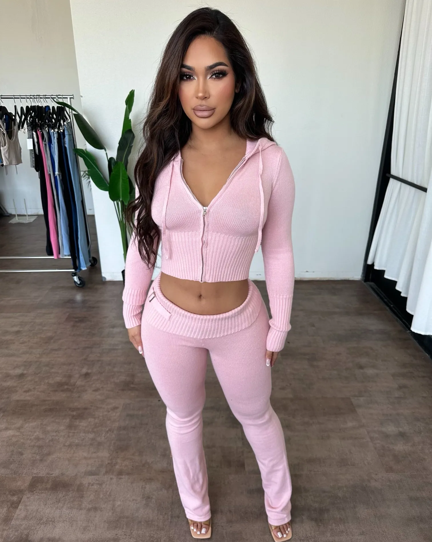 Cozee Knit Two Piece(Blush) sold by OOTDFash