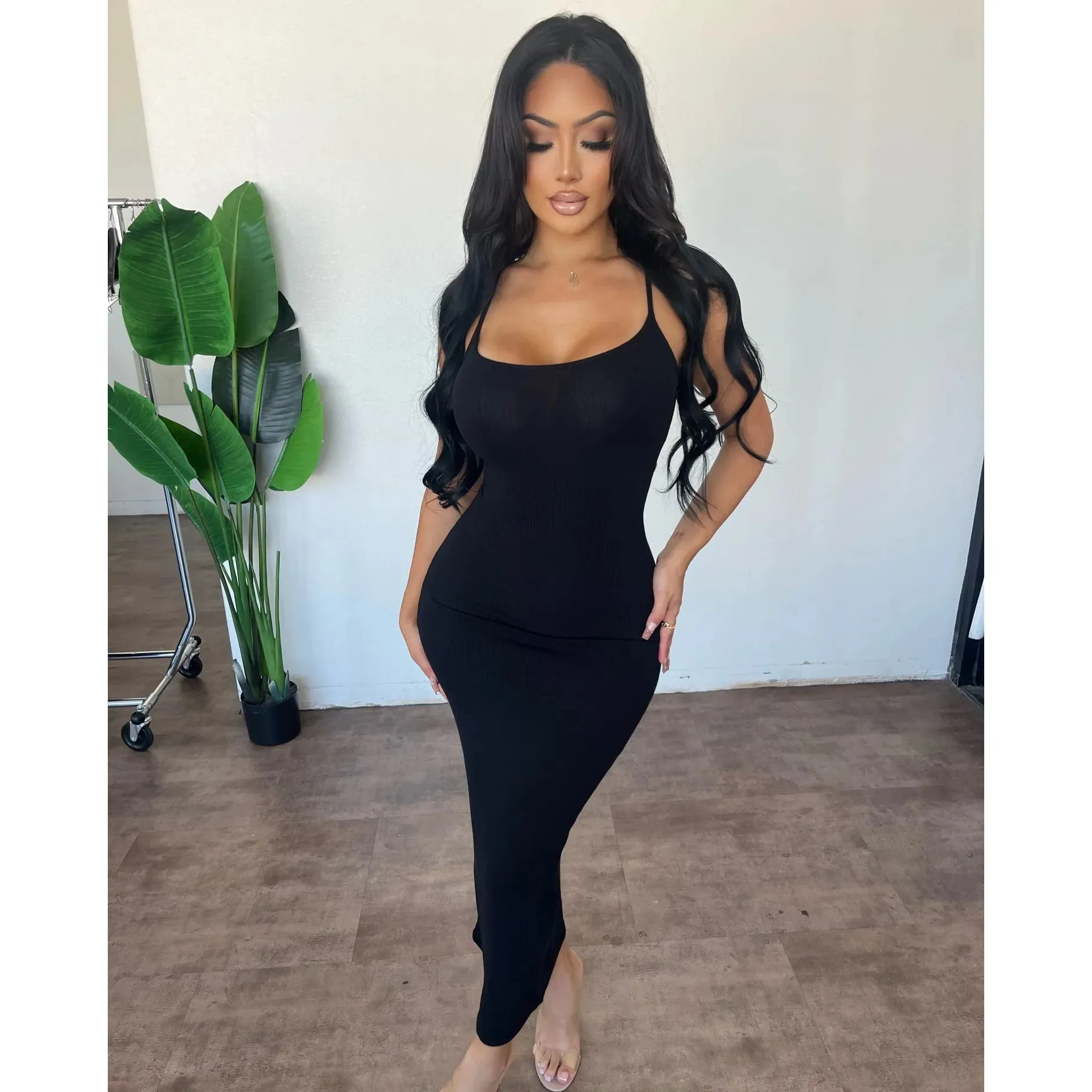 Nena Rib Dress (Black) sold by OOTDFash