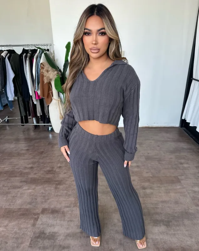 Ronica Set (Charcoal) sold by OOTDFash