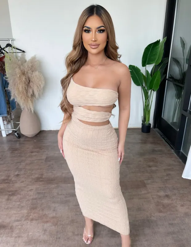 Alison Dress(Nude) sold by OOTDFash