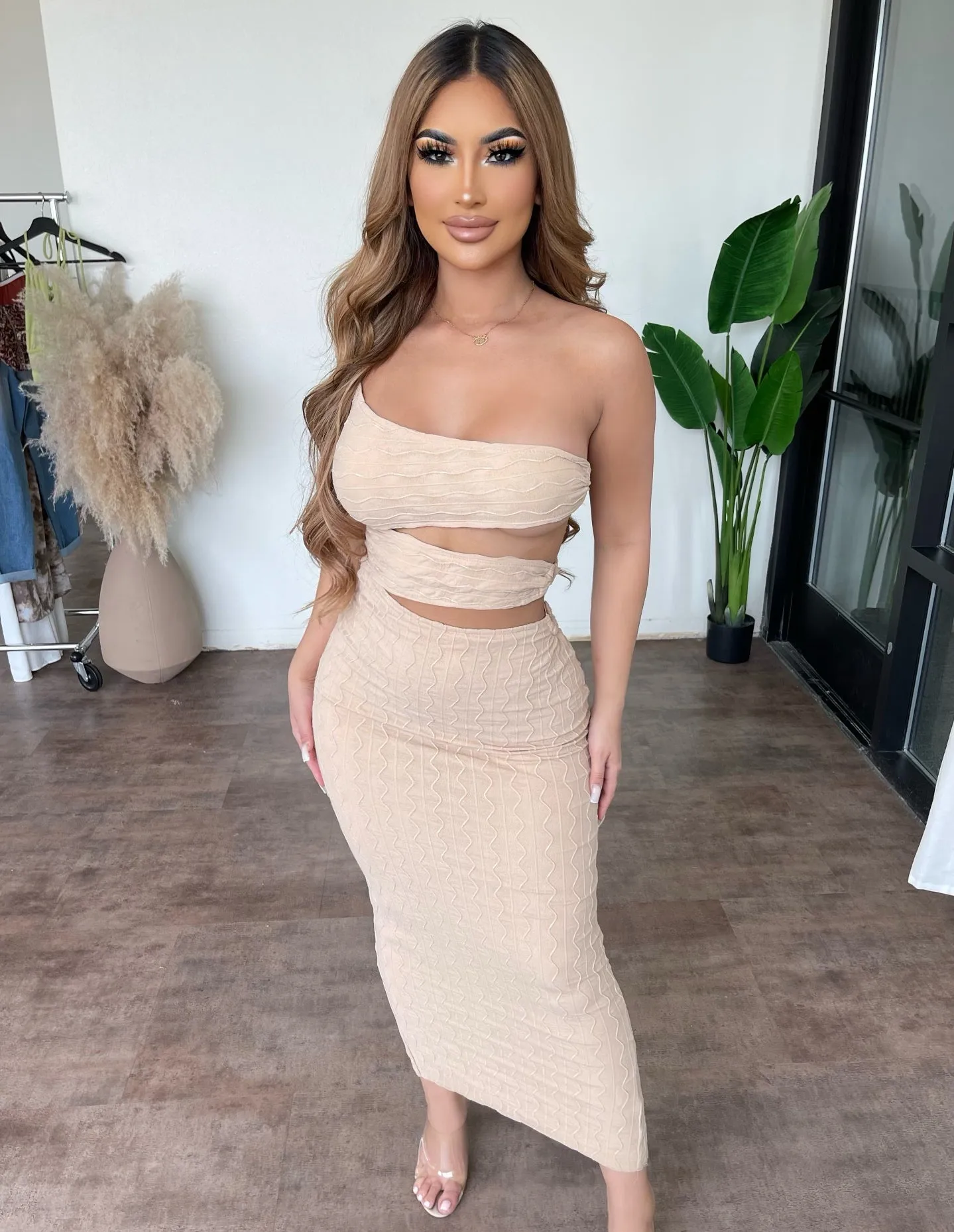 Alison Dress(Nude) sold by OOTDFash