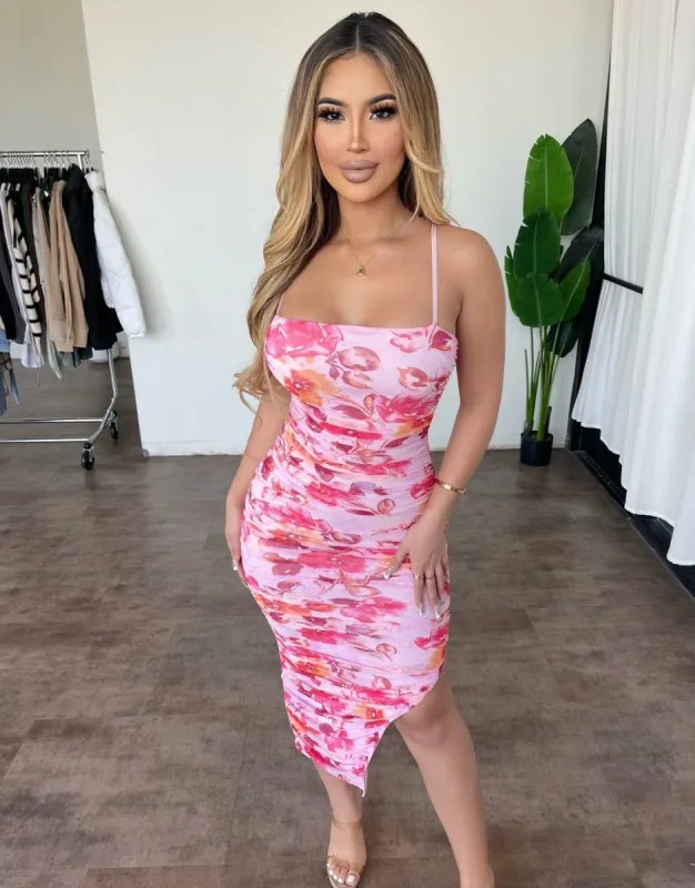 Trisha Dress(Floral Pink) sold by OOTDFash