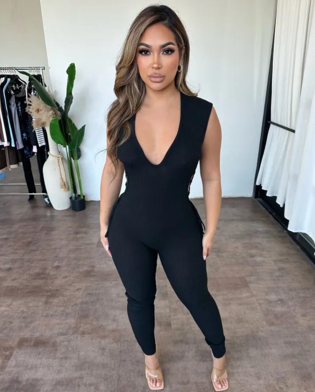 Makayla Jumpsuit (Black) sold by OOTDFash