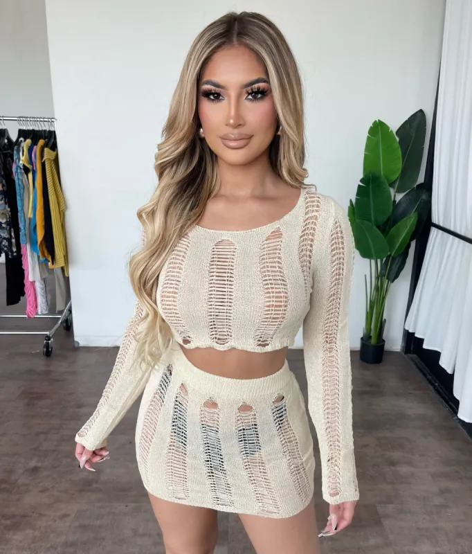 Les Set (Cream) sold by OOTDFash