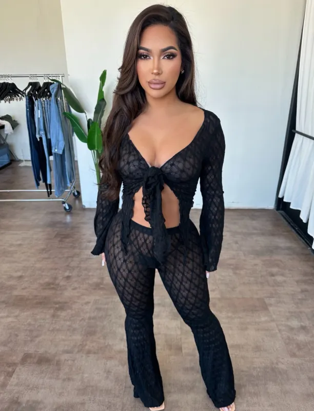 Tiffany Mesh Set (Black) sold by OOTDFash