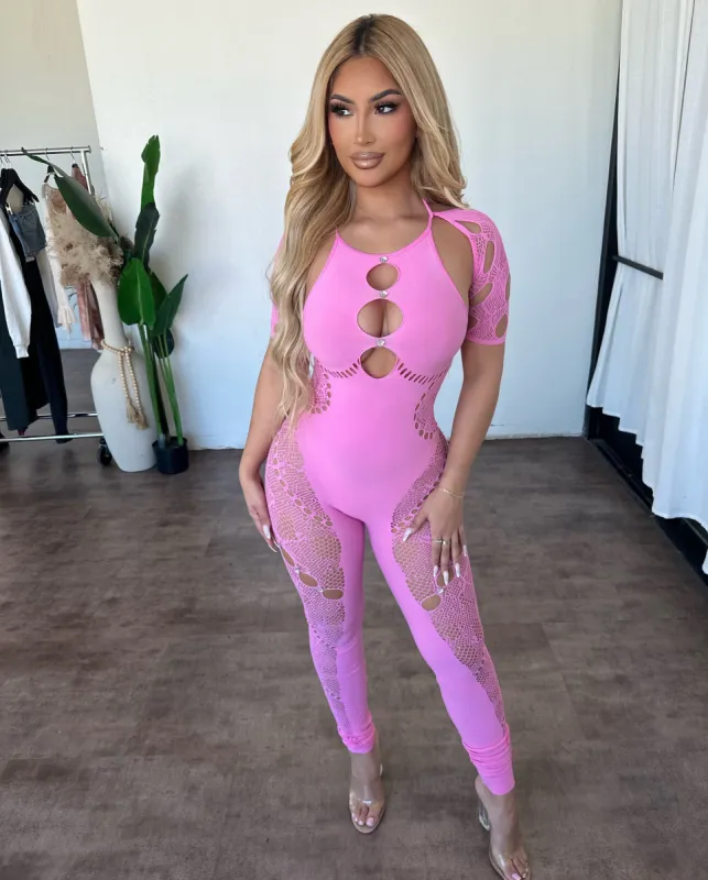 Arnia Jumpsuit (Pink) sold by OOTDFash