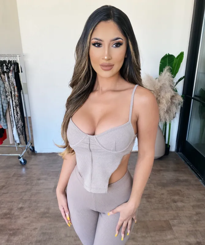 Fallyn Cami Top(Taupe) sold by OOTDFash