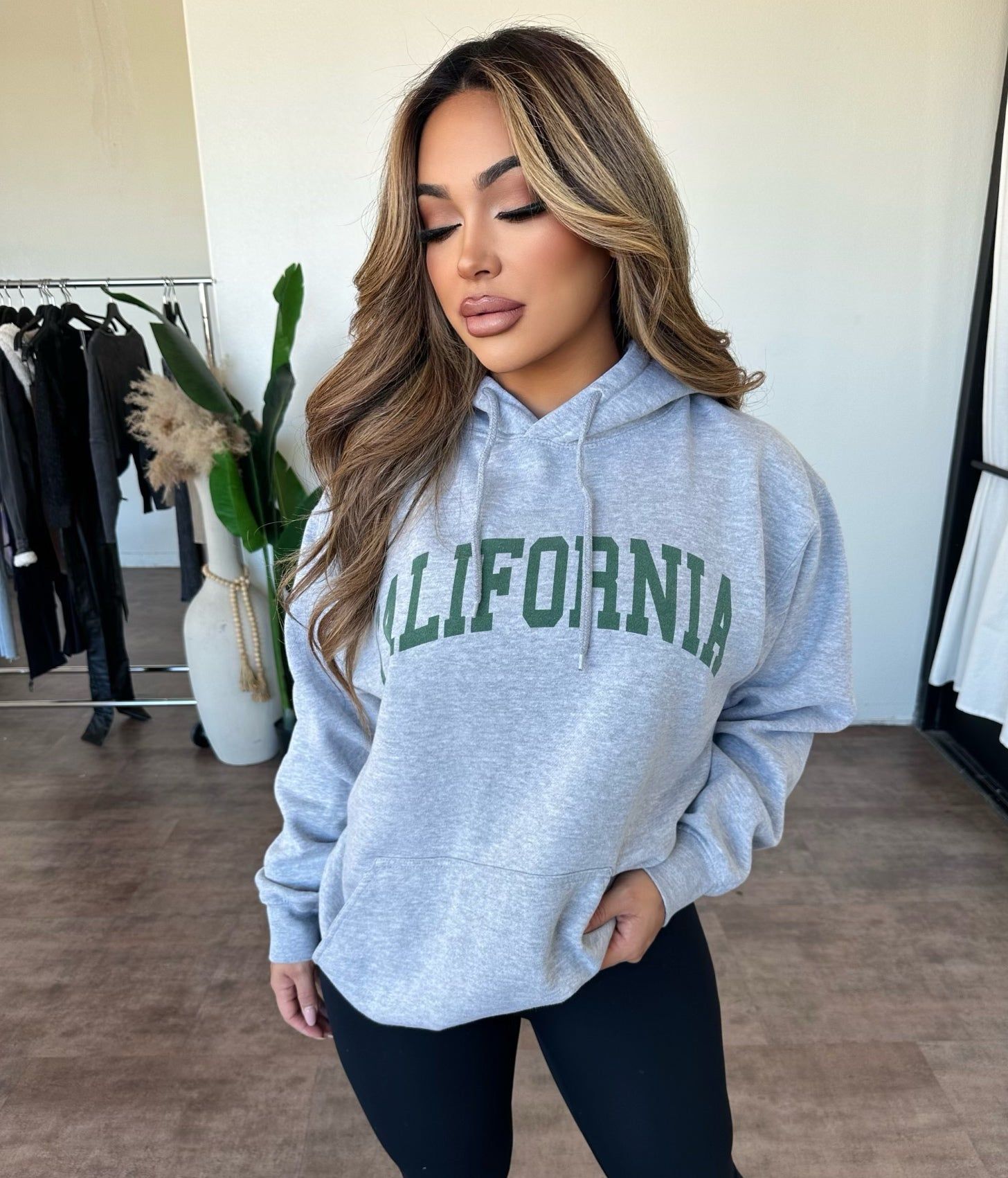 California Hoodie (Grey) sold by OOTDFash