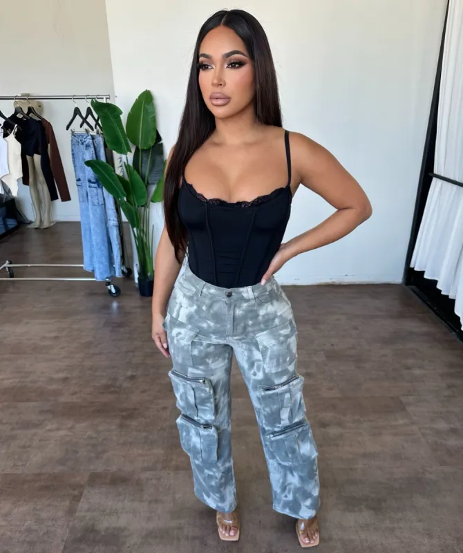 Jerry Cargo Pants(Grey) sold by OOTDFash