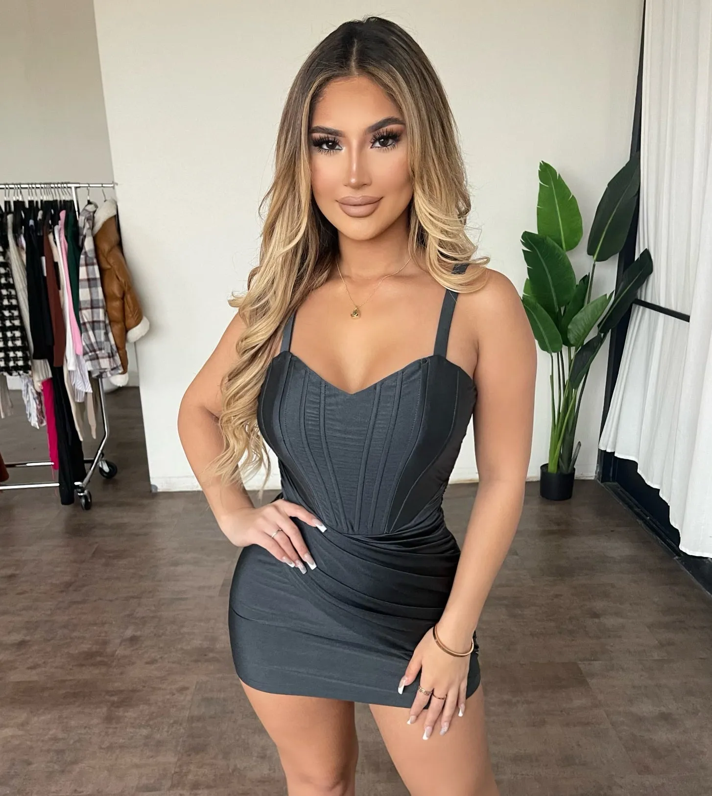 Nessa Dress(Grey) sold by OOTDFash