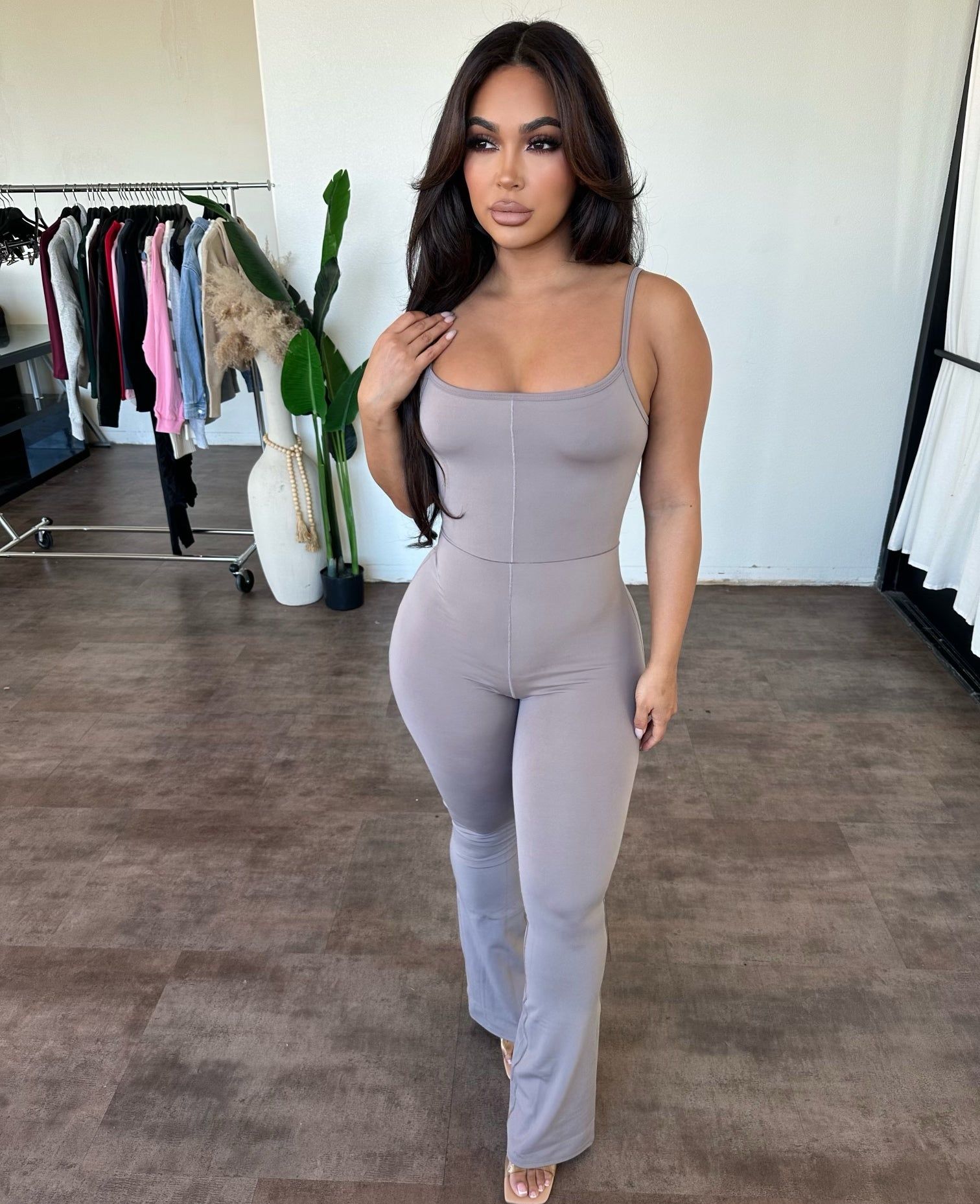 Velvet Jumpsuit (Ash) sold by OOTDFash