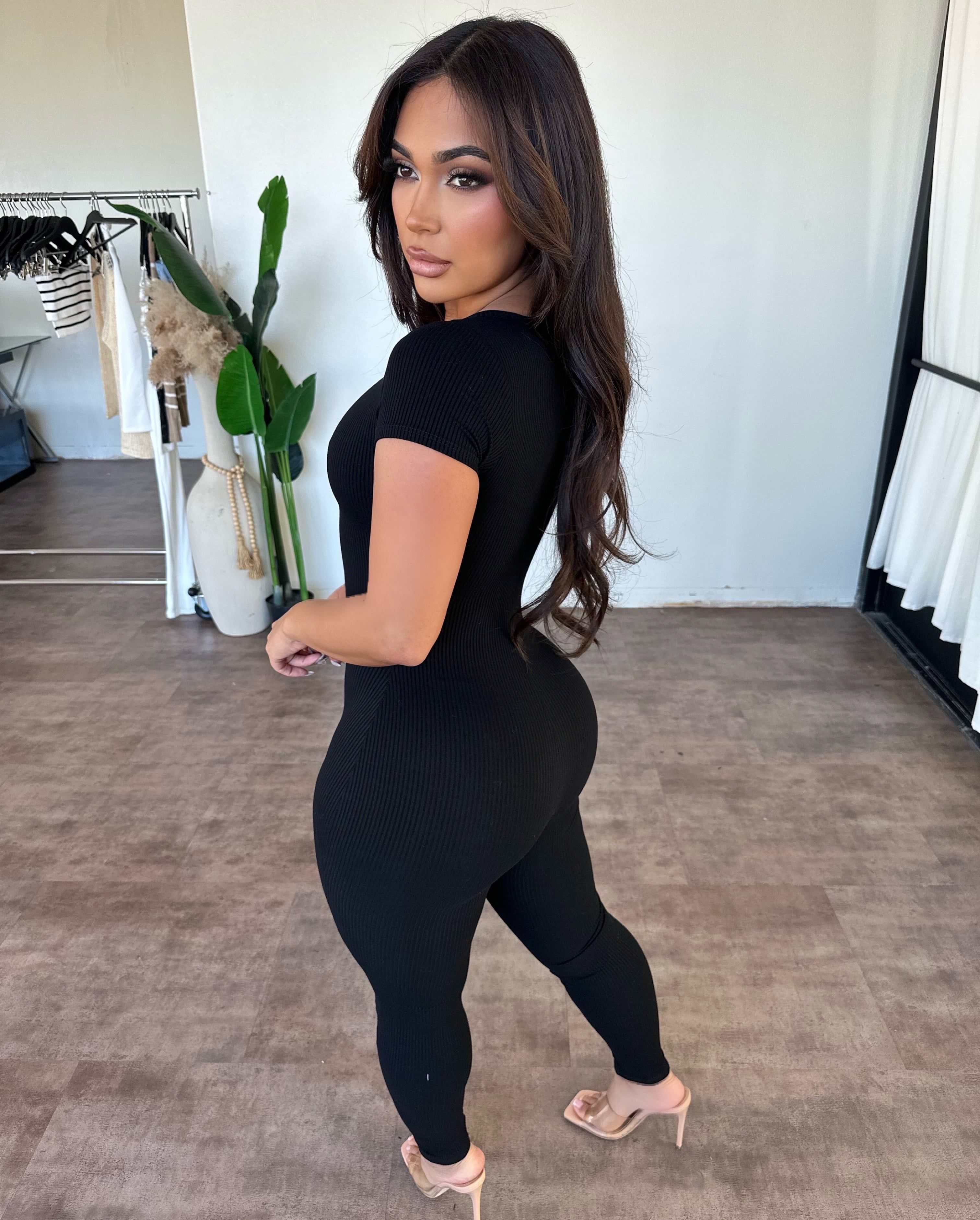 Anna Rib Jumpsuit(Black) sold by OOTDFash product image thumbnail 2