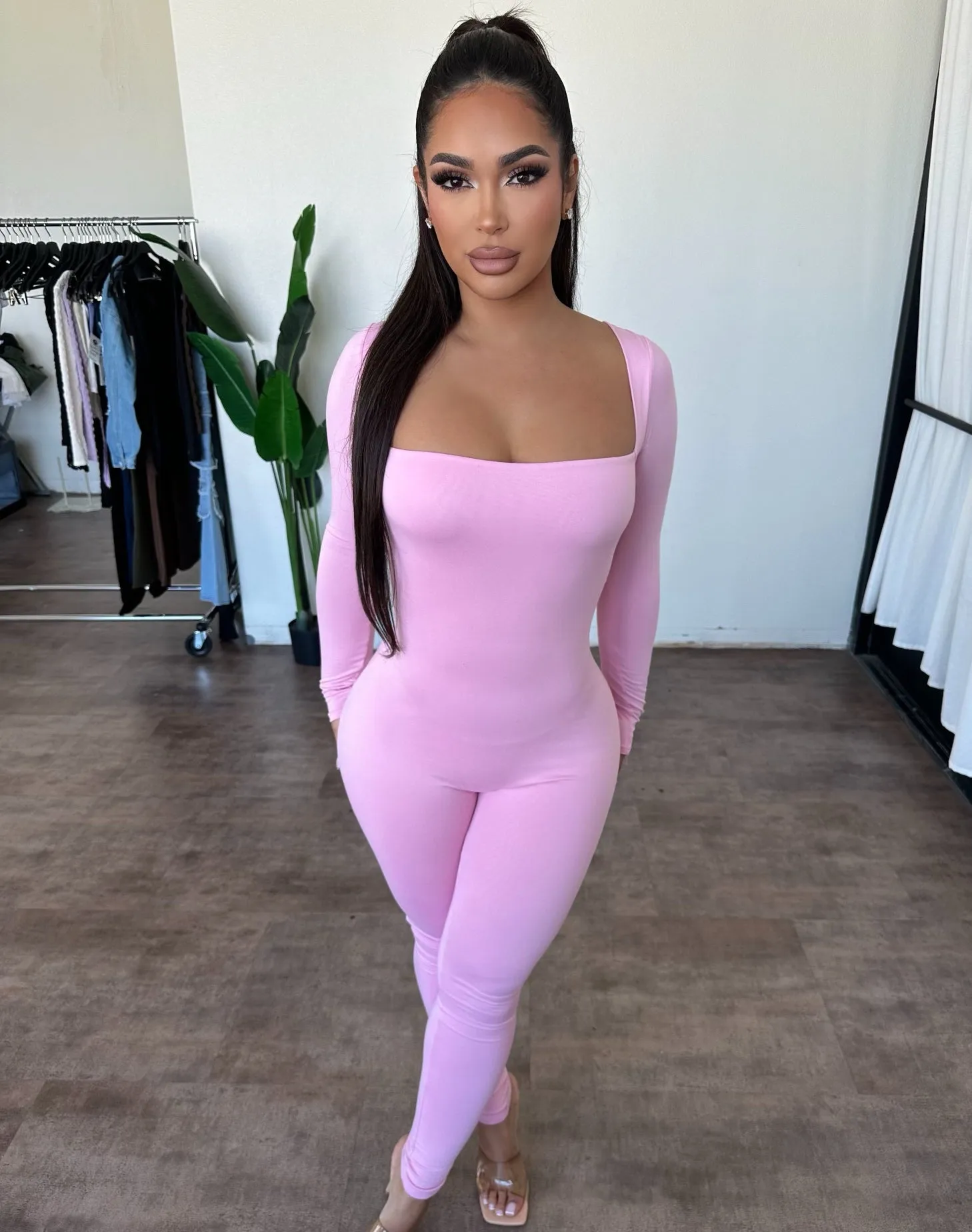 Nena Jumpsuit (Light Pink) sold by OOTDFash