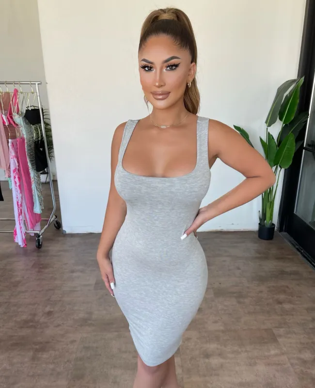 Jackie Dress(Grey) sold by OOTDFash