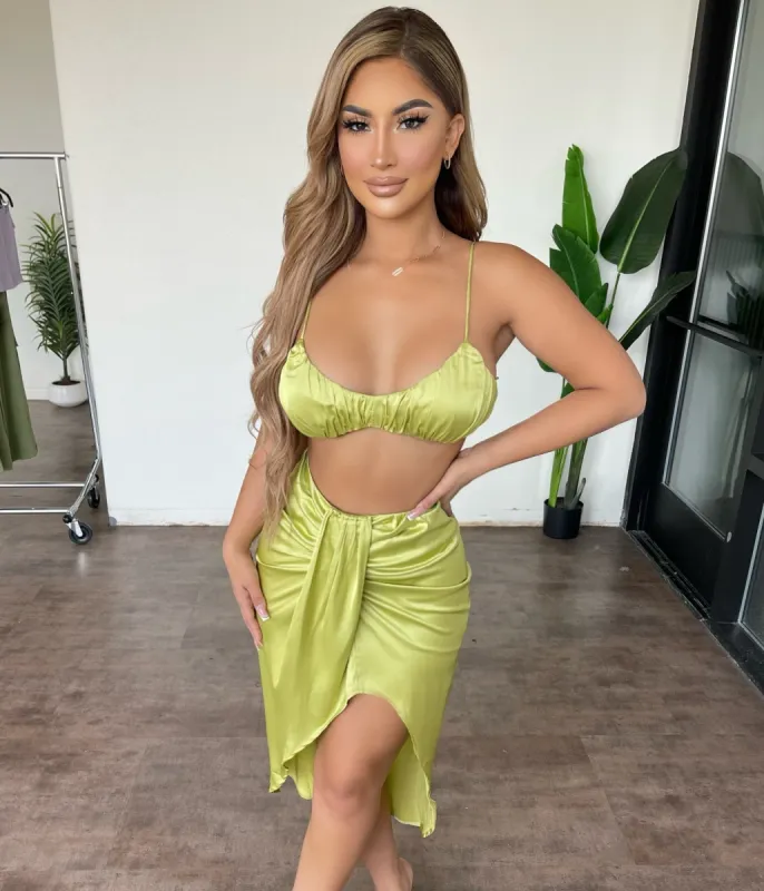 Kannie 2 Piece Set(Lime) sold by OOTDFash