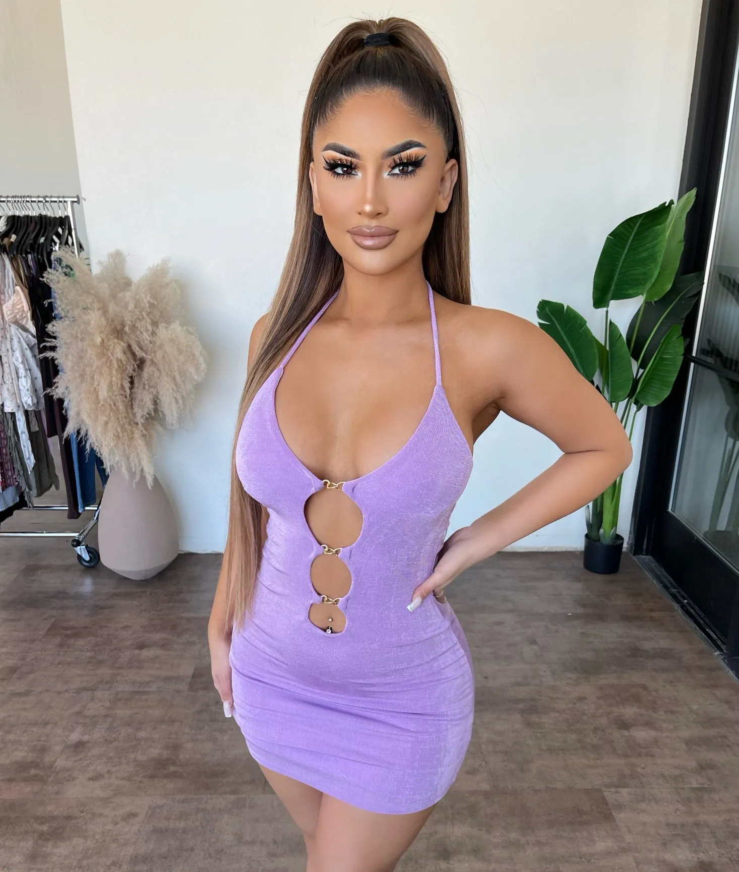 Hilda Halter Dress(Lavender) sold by OOTDFash