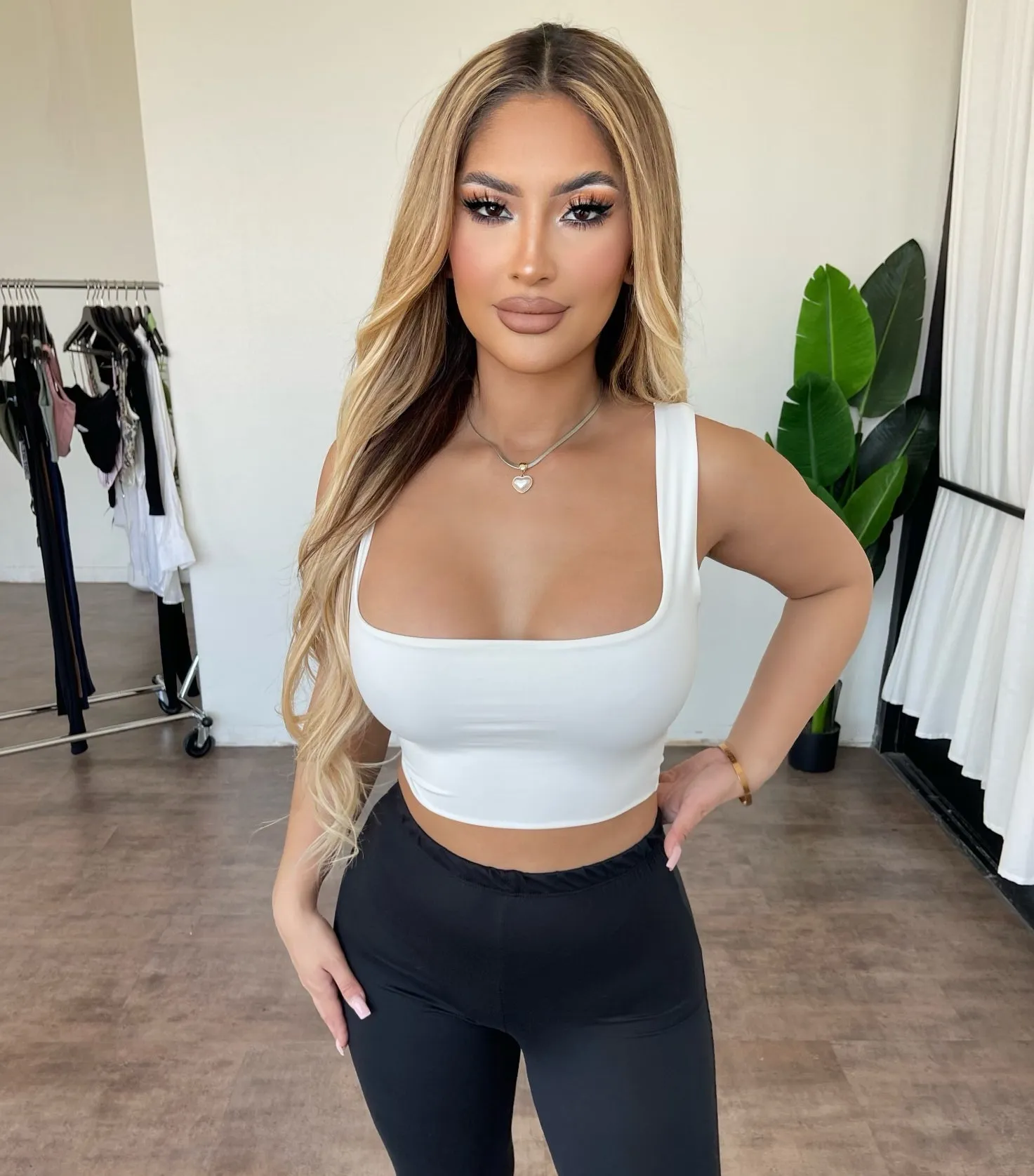 Gloria Tank Top(Ivory) sold by OOTDFash