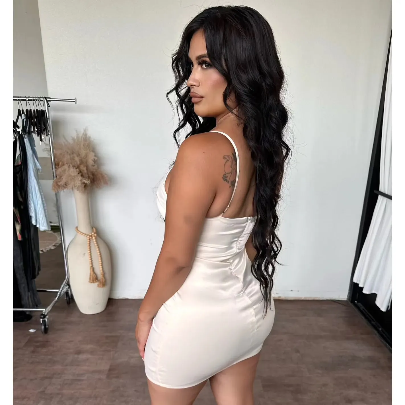 Jenny Mini Dress (Champ) sold by OOTDFash product image thumbnail 2