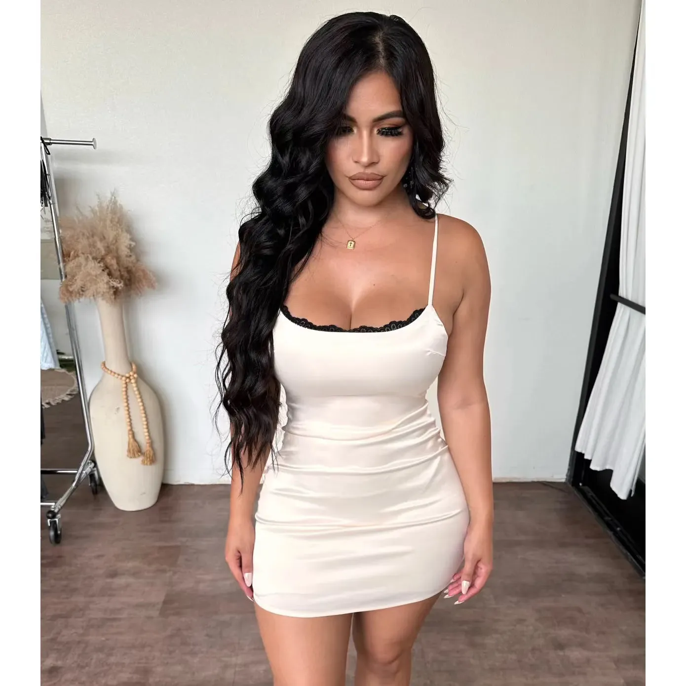 Jenny Mini Dress (Champ) sold by OOTDFash