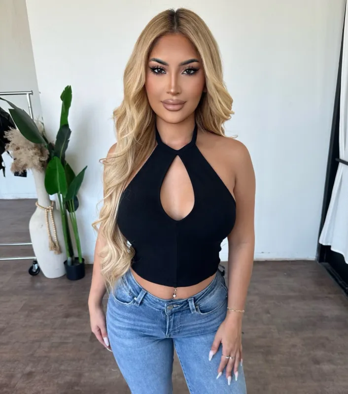 Melinda Top (Black) sold by OOTDFash