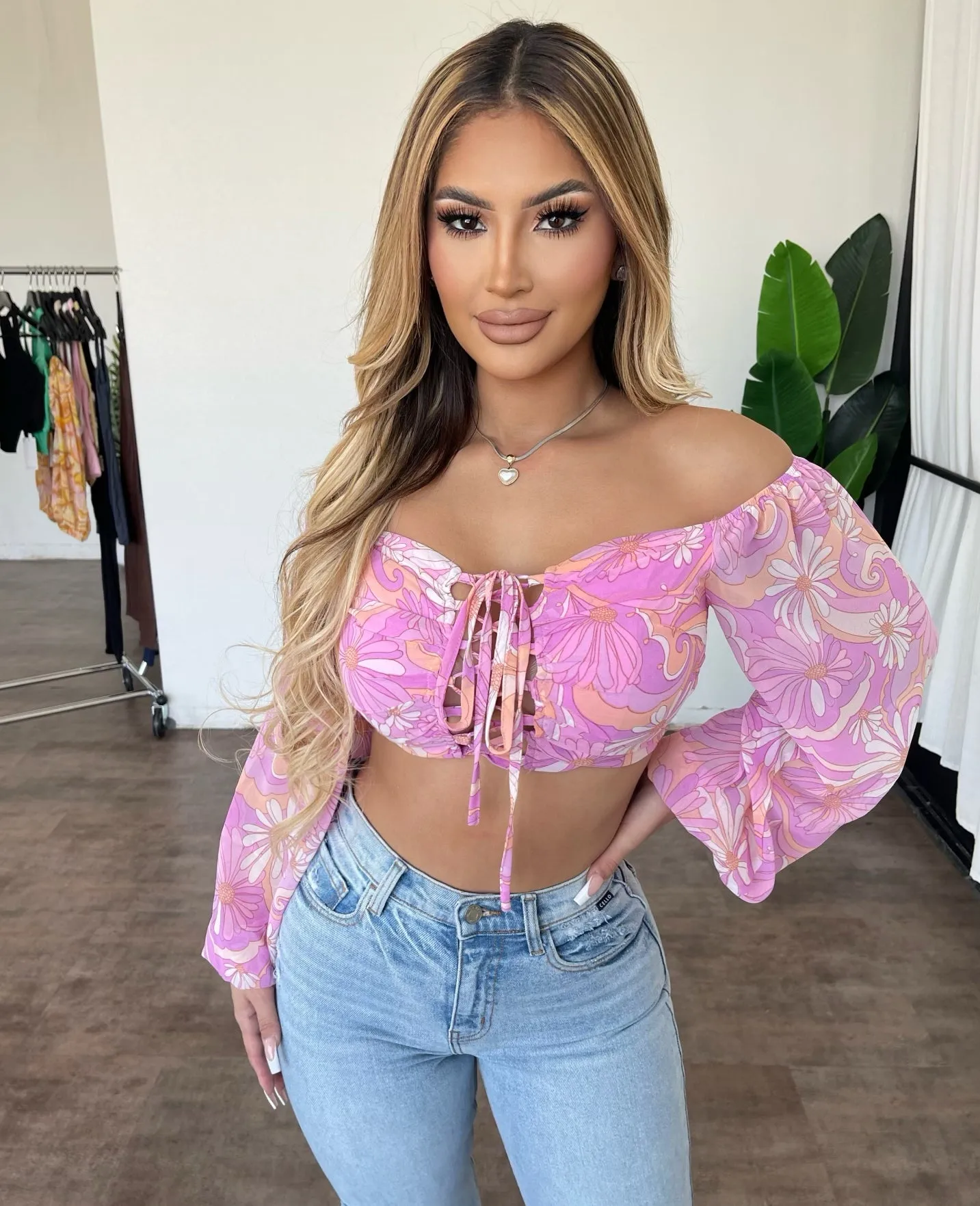 Jessi Floral Top(Pink) sold by OOTDFash