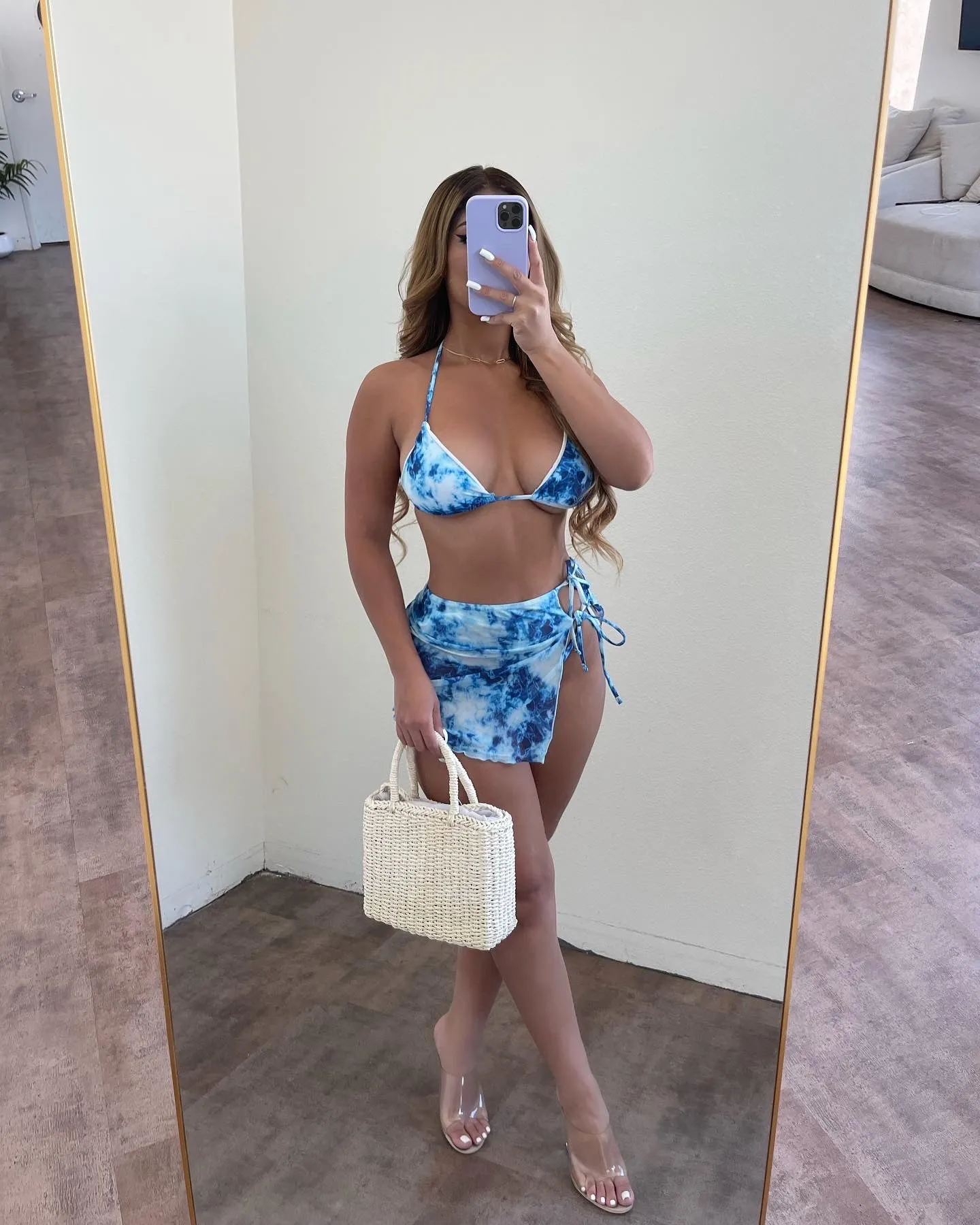 Aleena Bikini 3 Piece Set(Blue) sold by OOTDFash product image thumbnail 2
