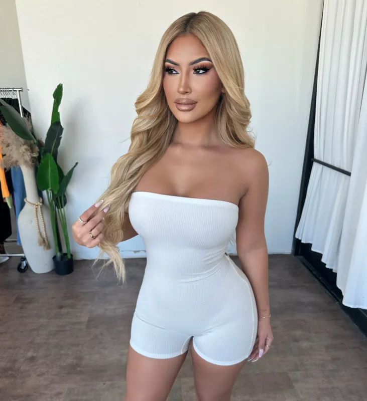 Noemi Romper (White) sold by OOTDFash