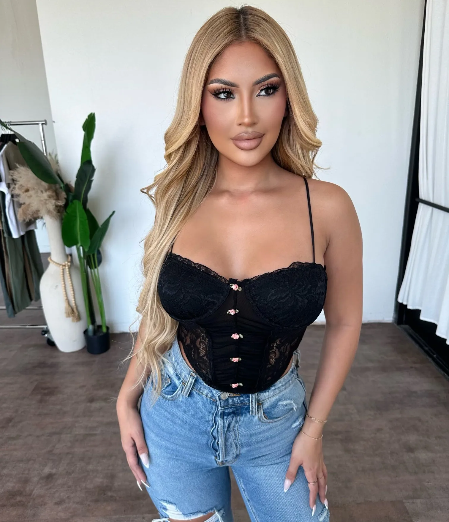 Camille Top (Black) sold by OOTDFash