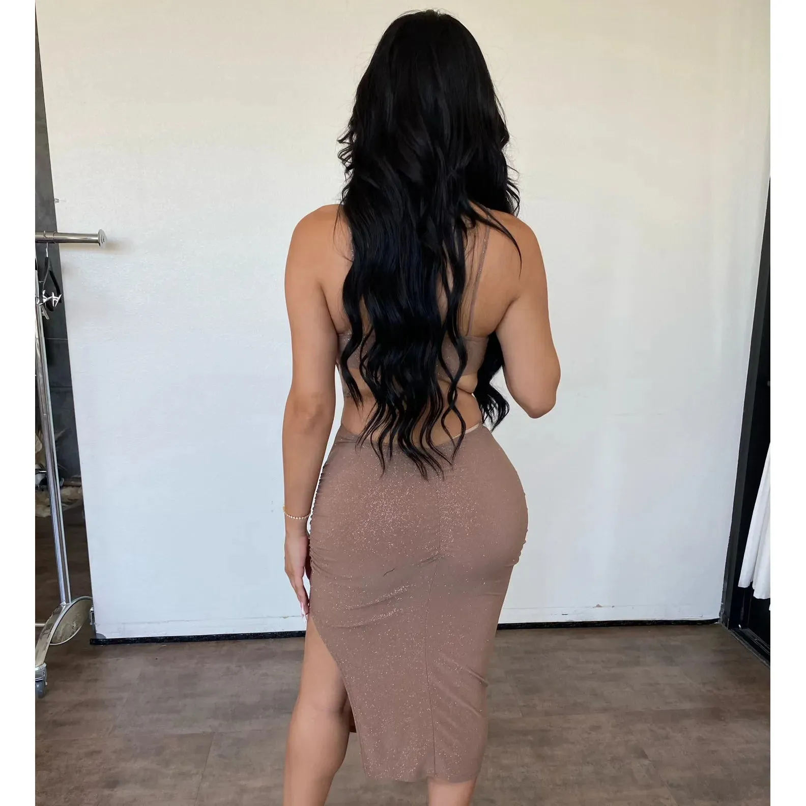 Hailey Spark Dress (Mocha) sold by OOTDFash product image thumbnail 2