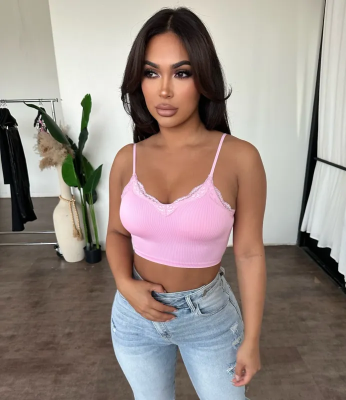 Rose Bra Top (Orchid Pink) sold by OOTDFash