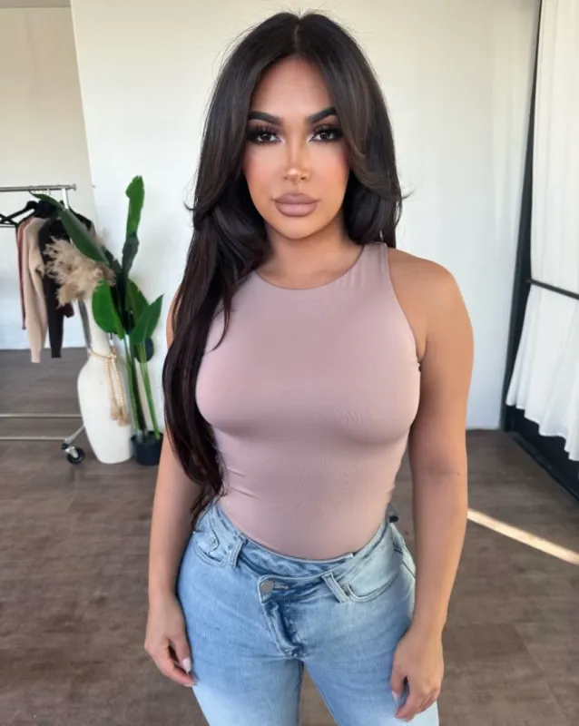 Viviana Bodysuit (LT Mauve) sold by OOTDFash