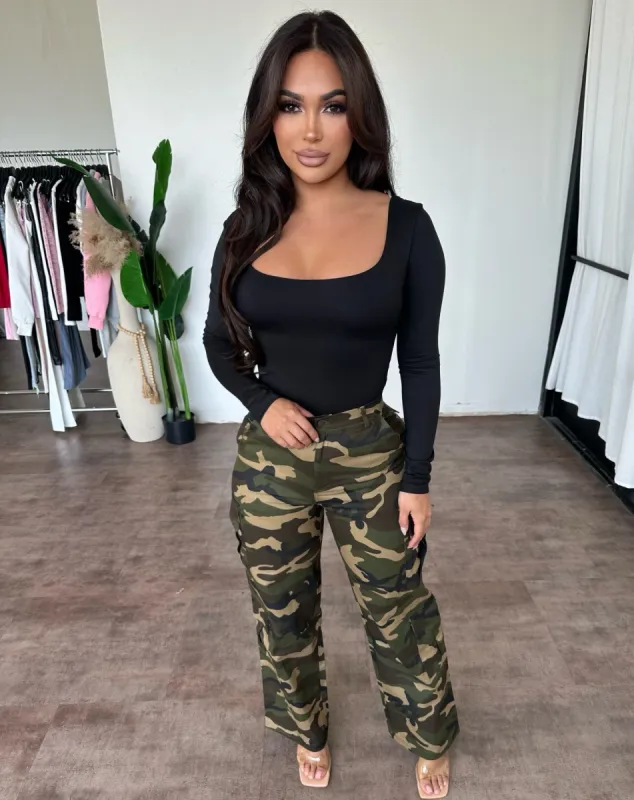 Kelly Cargo Pants (GreenCamo) sold by OOTDFash