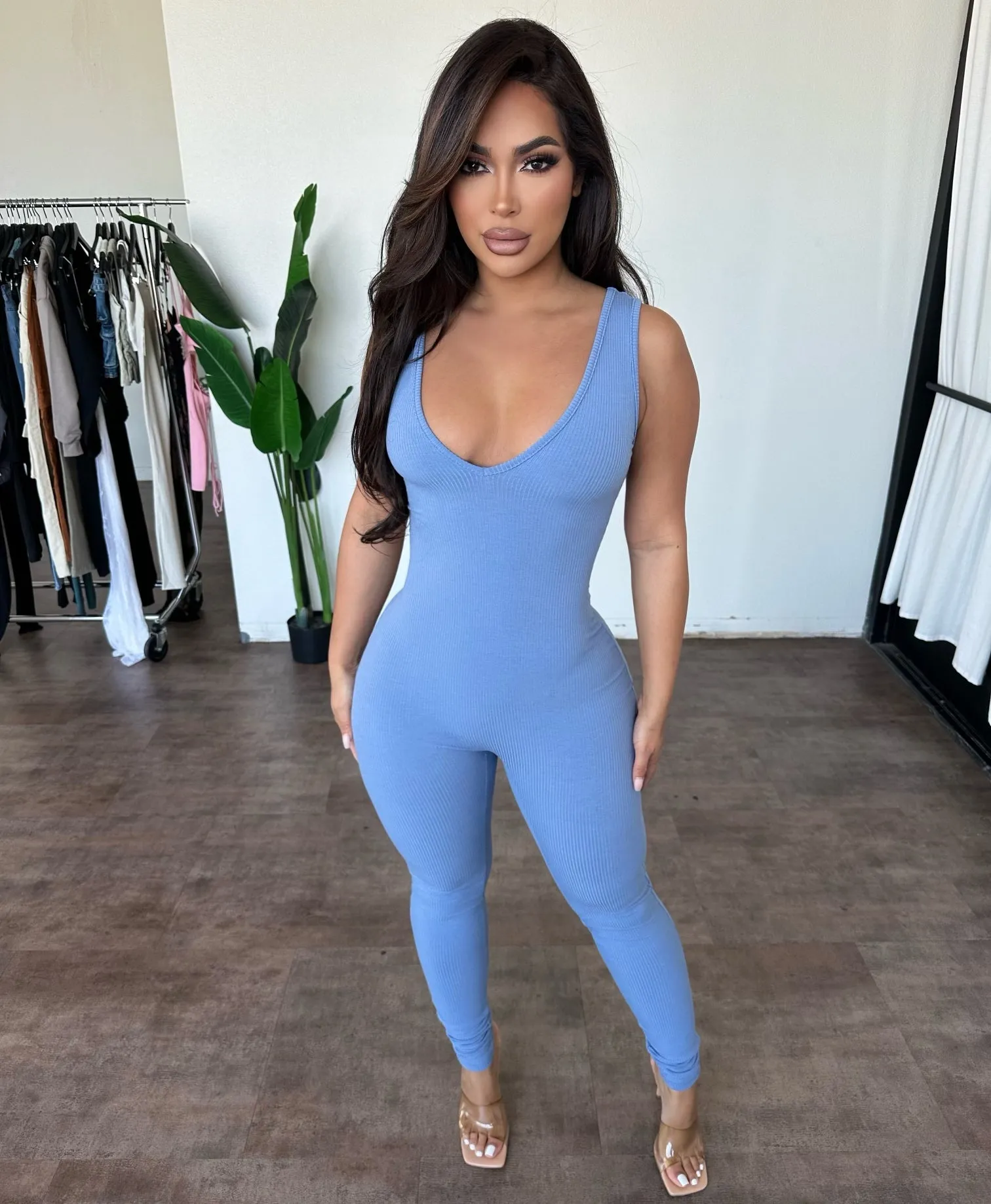 Stephanie Jumpsuit (Blue) sold by OOTDFash